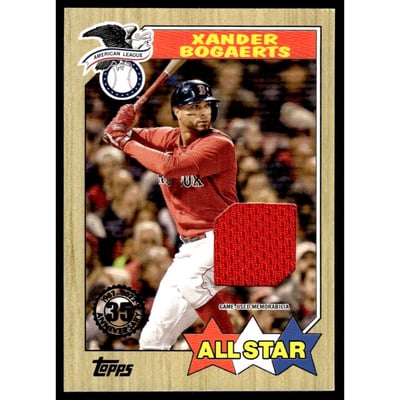 2022 Topps '87 Topps All-Star Relics #87ASRXB Xander Bogaerts