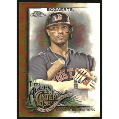 2022 Topps Allen and Ginter Chrome Gold Refractors #43 Xander Bogaerts
