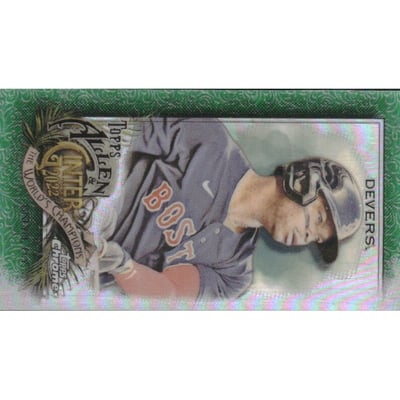 2022 Topps Allen and Ginter Chrome Mini Green Refractors #46 Rafael Devers