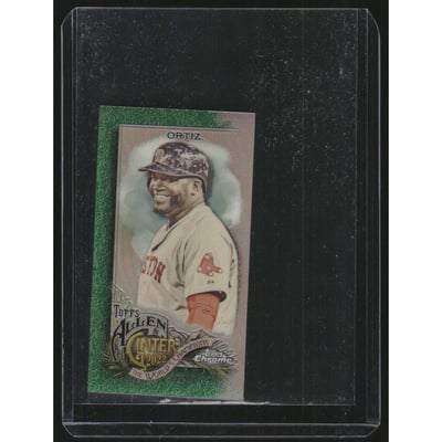 2022 Topps Allen and Ginter Chrome Mini Green Refractors #82 David Ortiz