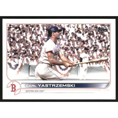 2022 Topps Base Set Photo Variations #356A Carl Yastrzemski