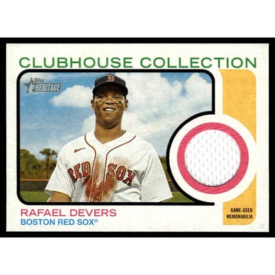 2022 Topps Heritage Clubhouse Collection Relics #CCRD Rafael Devers