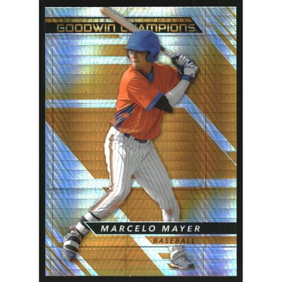 2022 Upper Deck Goodwin Champions Platinum Orange Prism #P25 Marcelo Mayer