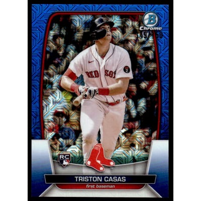 2023 Bowman Chrome Mega Box Blue Refractors #2 Triston Casas
