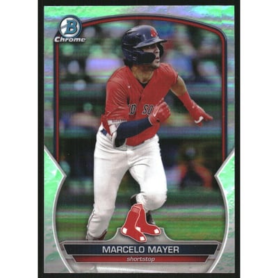 2023 Bowman Chrome Prospects Lunar Glow Refractors #BCP107 Marcelo Mayer