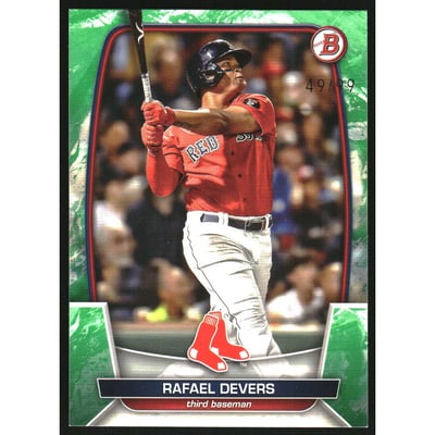 2023 Bowman Green Pattern #31 Rafael Devers