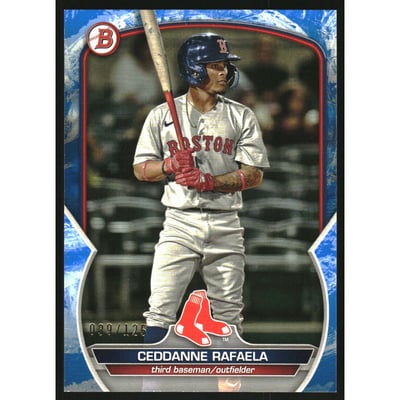 2023 Bowman Prospects Blue Pattern #BP29 Ceddanne Rafaela