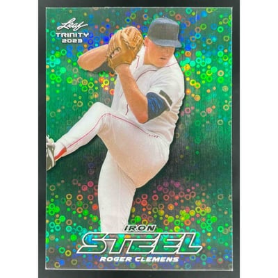 2023 Leaf Trinity Mega Box Steel Iron Donut Circles Green #S-62 Roger Clemens /5