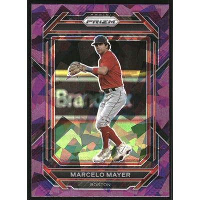 2023 Panini Prizm Prizms Purple Ice #144 Marcelo Mayer