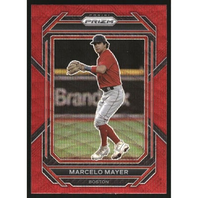 2023 Panini Prizm Prizms Ruby Wave #144 Marcelo Mayer