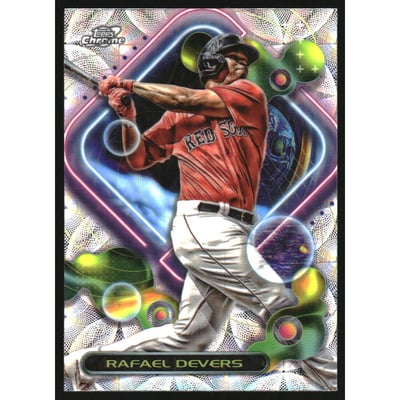 2023 Topps Cosmic Chrome Nucleus Refractors #115 Rafael Devers