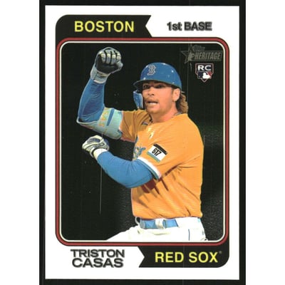 2023 Topps Heritage Chrome #587 Triston Casas
