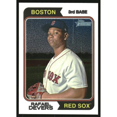 2023 Topps Heritage Chrome #8 Rafael Devers