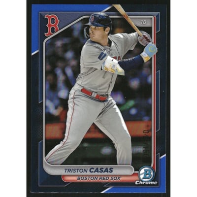 2024 Bowman Chrome Blue Refractors #8 Triston Casas