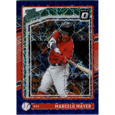 2024 Donruss Optic Blue Velocity #137 Marcelo Mayer