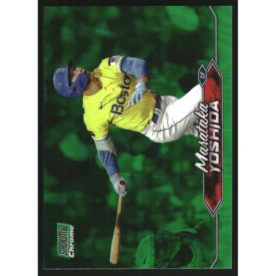 2024 Stadium Club Chrome Green Refractors #96 Masataka Yoshida