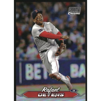 2024 Stadium Club Chrome Refractors #44 Rafael Devers