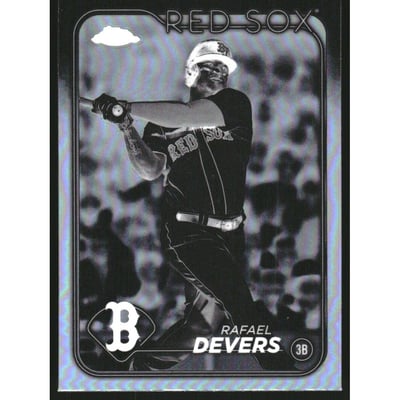 2024 Topps Chrome Negative Refractors #93 Rafael Devers