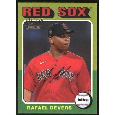 2024 Topps Heritage Chrome Refractors #239 Rafael Devers