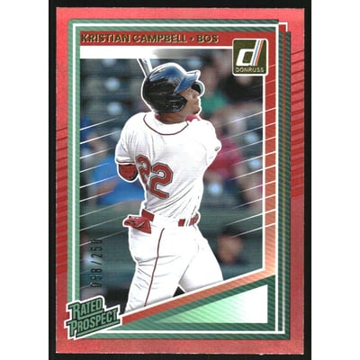 2025 Donruss Red #151 Kristian Campbell