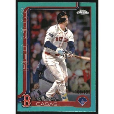 2025 Topps Chrome Aqua Refractors #192 Triston Casas