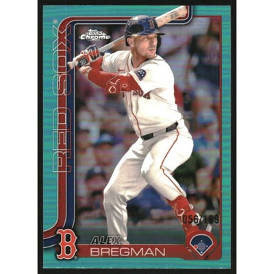 2025 Topps Chrome Aqua Refractors #247 Alex Bregman