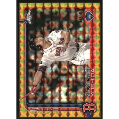 2025 Topps Chrome Gold Geometric Refractors #141 Masataka Yoshida