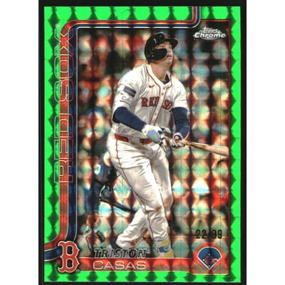 2025 Topps Chrome Green Geometric Refractors #192 Triston Casas