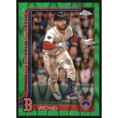 2025 Topps Chrome Green RayWave Refractors #10 Connor Wong