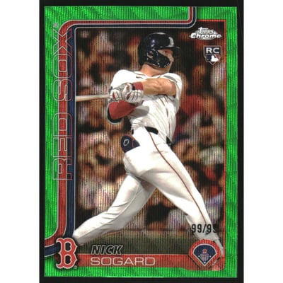 2025 Topps Chrome Green Wave Refractors #123 Nick Sogard