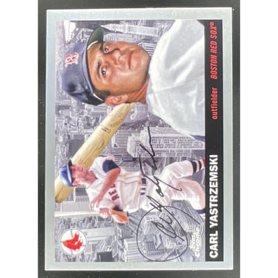 2025 Topps Chrome Platinum Anniversary 1955 City Variations Carl Yastrzemski