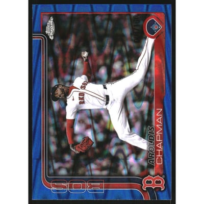 2025 Topps Chrome Update Blue RayWave Refractors #USC191 Aroldis Chapman