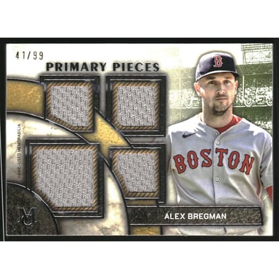 2025 Topps Museum Collection Primary Pieces Quad Relics #SPPQAB Alex Bregman