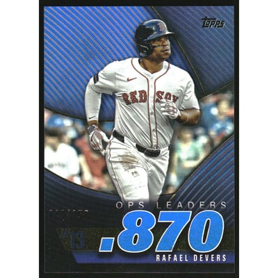 2025 Topps OPS Best Blue Foil #OPS13 Rafael Devers