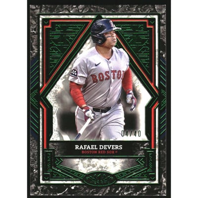 2025 Topps Tier One Green Foil #60 Rafael Devers