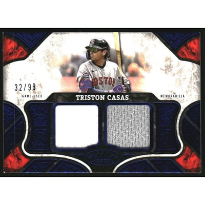2025 Topps Tier One Relics Blue Dual Relics #T1RTC Triston Casas