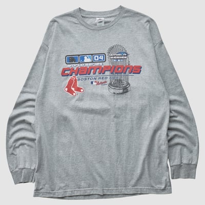 Boston Red Sox Alstyle 2004 Long Sleeve T-shirt - Heather Gray - L by Fanatics Real Vintage