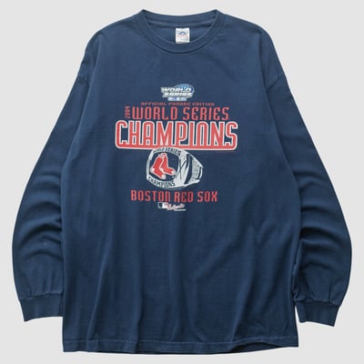 Boston Red Sox Alstyle 2004 Long Sleeve T-shirt - Navy - L by Fanatics Real Vintage