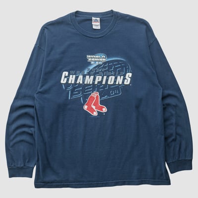 Boston Red Sox Alstyle 2004 Long Sleeve T-shirt - Navy - L by Fanatics Real Vintage