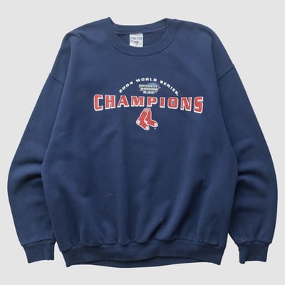 Boston Red Sox Jeerzes 2004 Pullover Sweatshirt - Navy - M by Fanatics Real Vintage