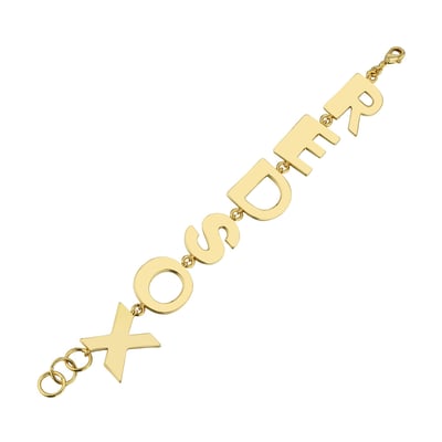 Boston Red Sox Letter Link Bracelet by Jill Martin
