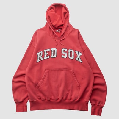 Boston Red Sox Majestic 2000s Hooded Pullover Sweatshirt - Red - XL by Fanatics Real Vintage