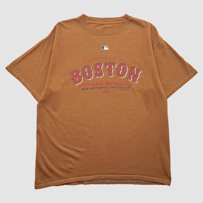 Boston Red Sox Majestic 2000s T-shirt - Clay - L by Fanatics Real Vintage