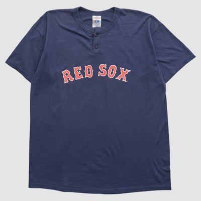 Boston Red Sox Majestic 2000s T-shirt - Navy - XL by Fanatics Real Vintage
