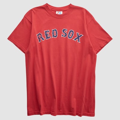 Boston Red Sox Majestic 2000s T-shirt - Red - S by Fanatics Real Vintage