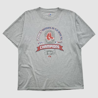 Boston Red Sox Majestic 2007 T-shirt - Gray - XL by Fanatics Real Vintage