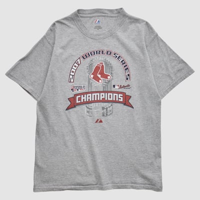 Boston Red Sox Majestic 2007 T-shirt - Heather Gray - S by Fanatics Real Vintage