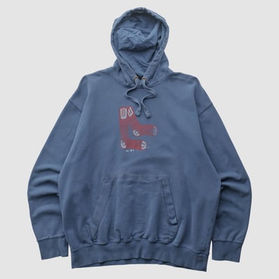 Boston Red Sox Majestic 2010s Hooded Pullover Sweatshirt - Navy - L by Fanatics Real Vintage