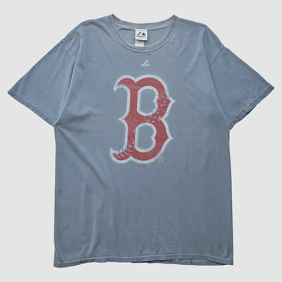 Boston Red Sox Majestic 2010s T-shirt - Light Blue - L by Fanatics Real Vintage