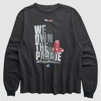 Boston Red Sox Majestic 2013 Long Sleeve T-shirt - Black - M by Fanatics Real Vintage